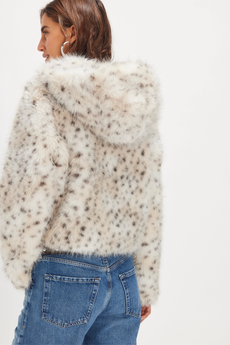 Louder Please Snow Leopard Hooded Jacket