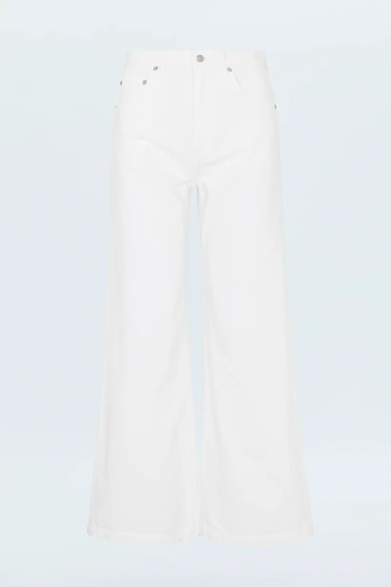 Jadyn Vivid White Low Slung Palazzo