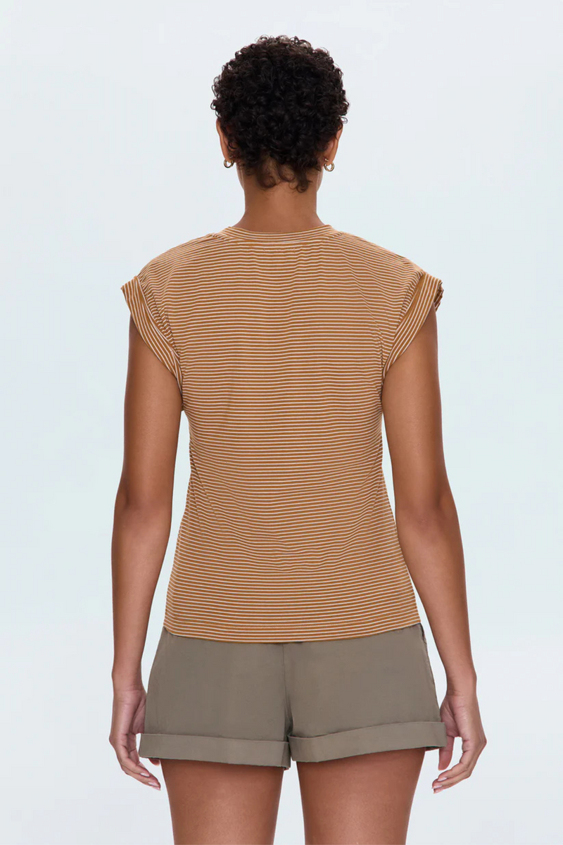 Olivia Dark Rum Stripe Tee