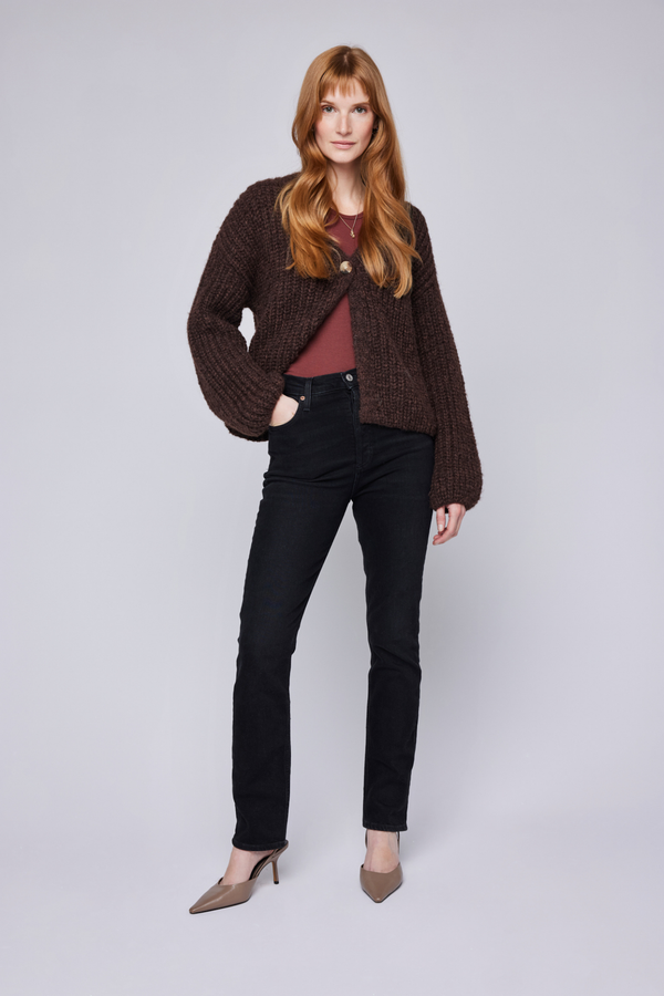 Ilene Espresso Cardigan