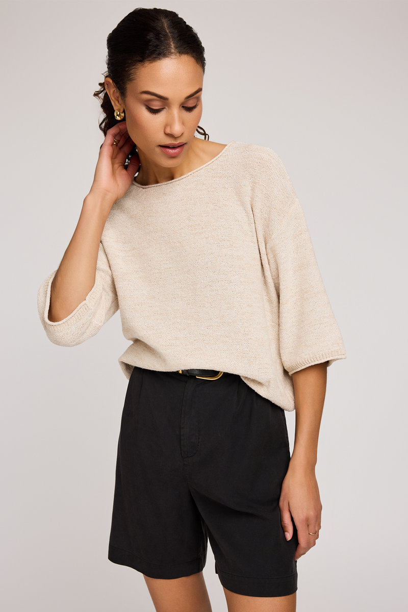 Kerrigan Heather Bone Knit Top