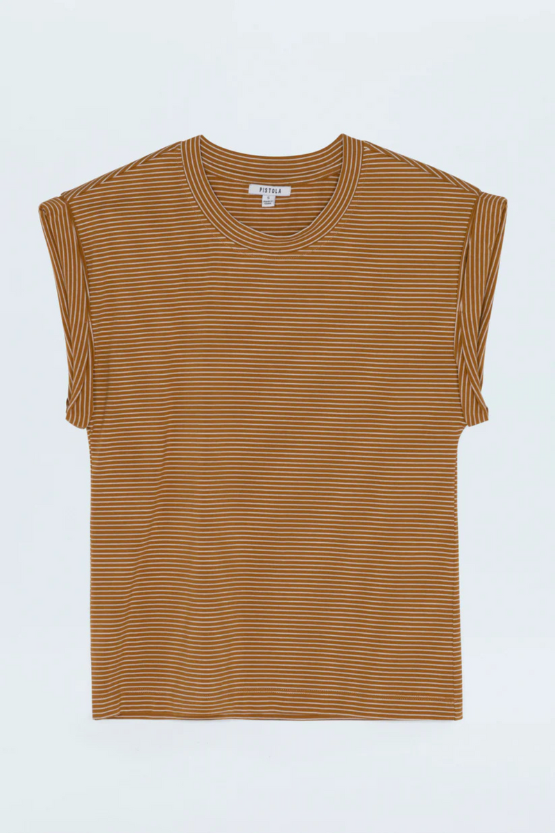 Olivia Dark Rum Stripe Tee