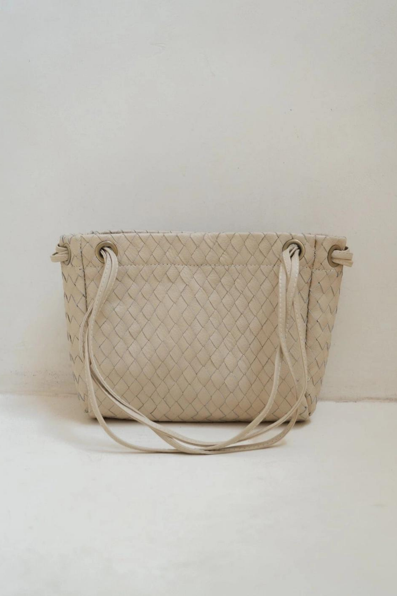 Lou Woven Bag - Bone