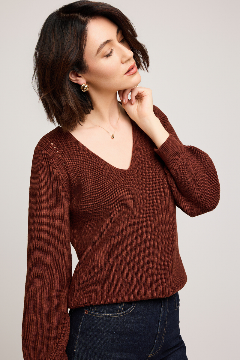 Hailey Mahogany Sweater