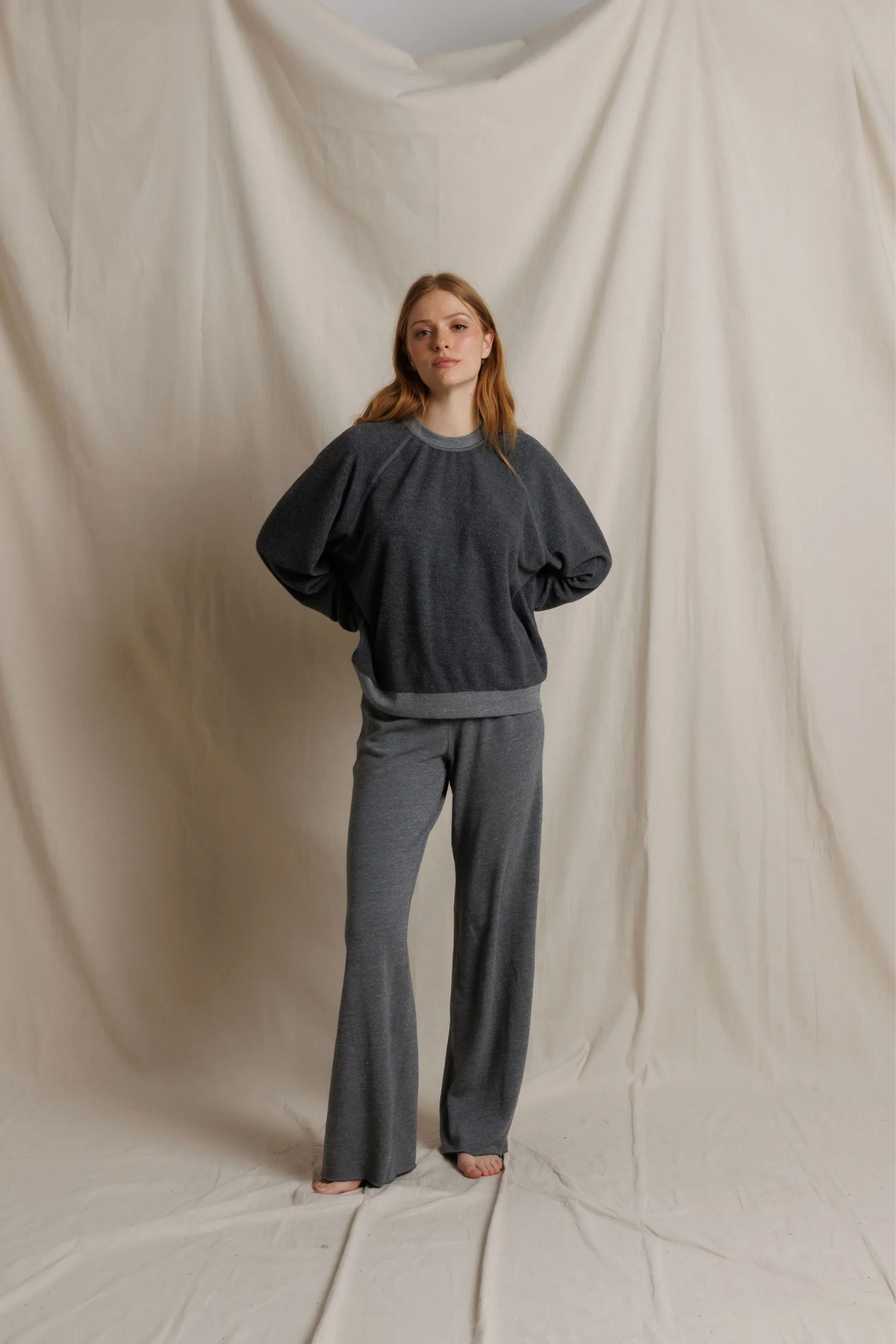 Marley Dark Heather Grey Fleece Pants