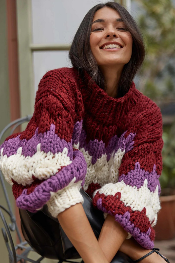 Margot Bobble Knit Sweater