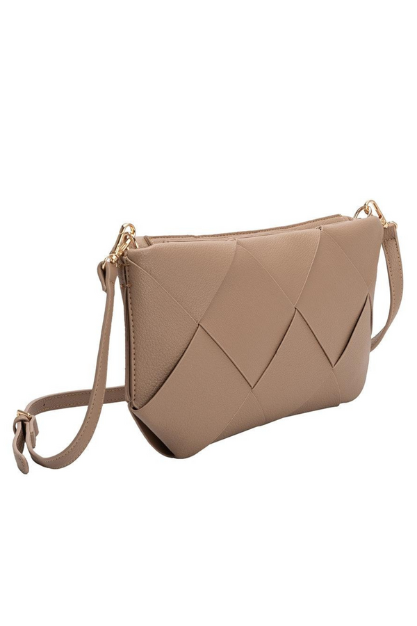 Connie Taupe Crossbody Bag