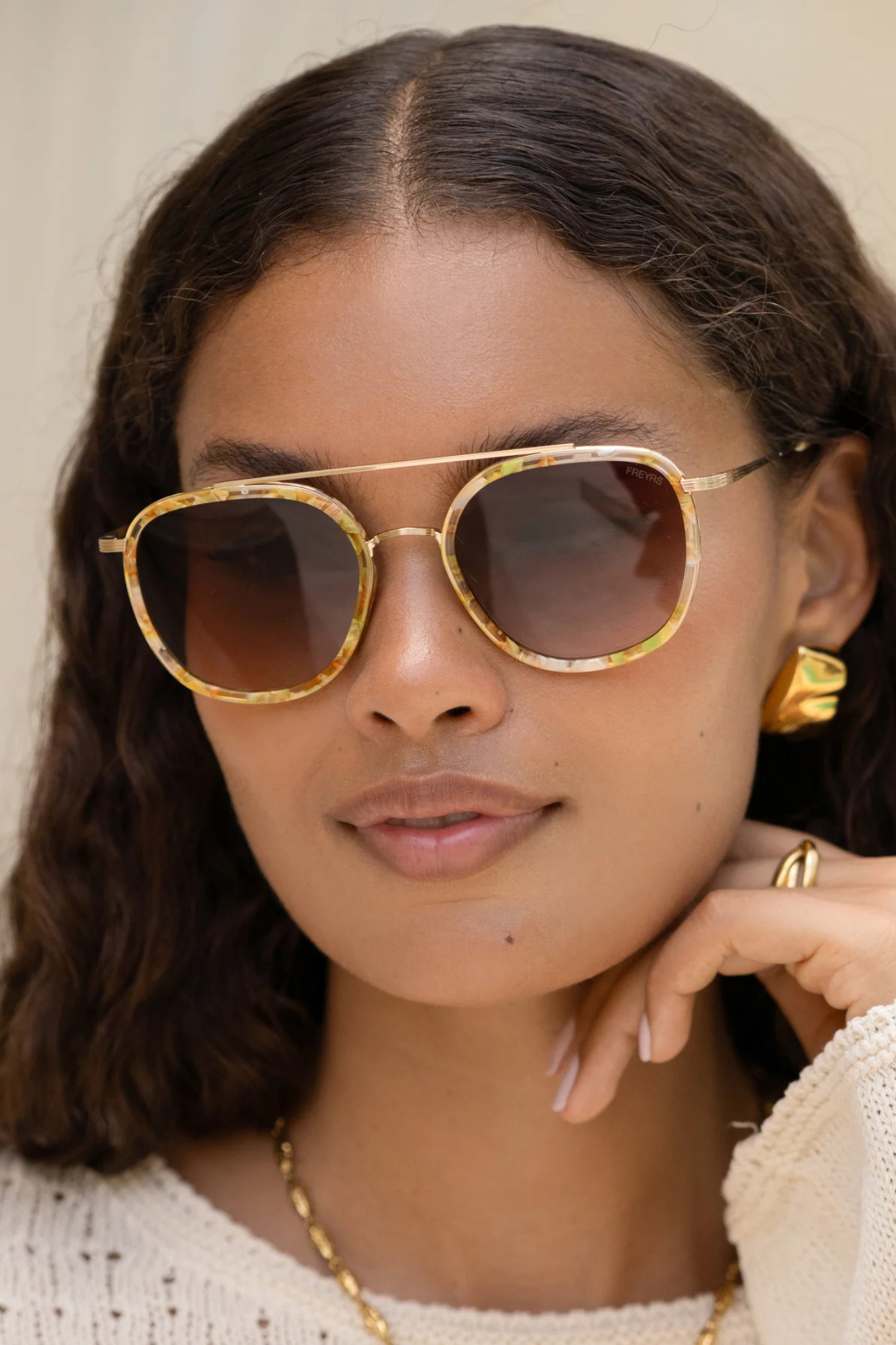 Weston Yellow Tortoise Acetate Sunglasses