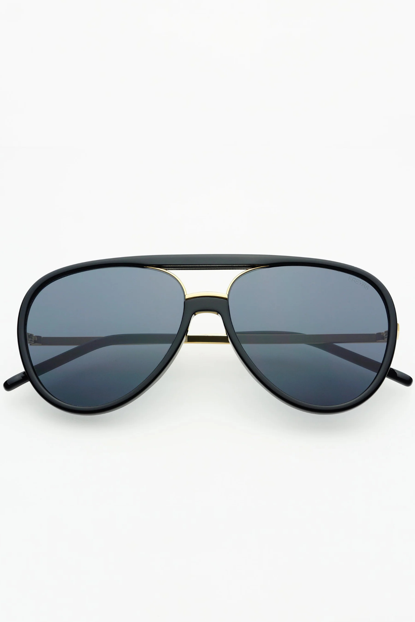 Shay Black Acetate Aviator Sunglasses