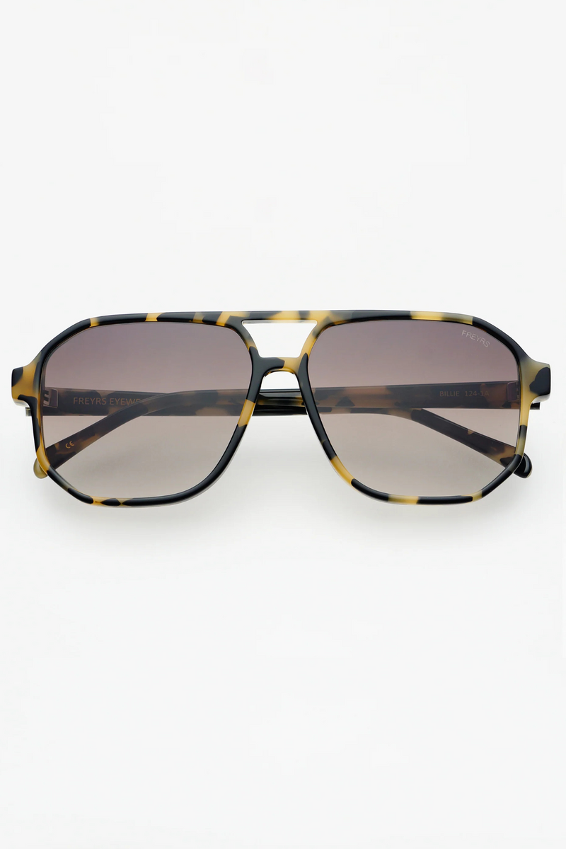 Billie Tortoise Acetate Aviator Sunglasses