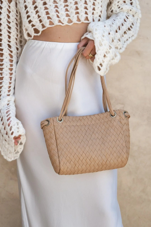 Lou Woven Bag - Sand
