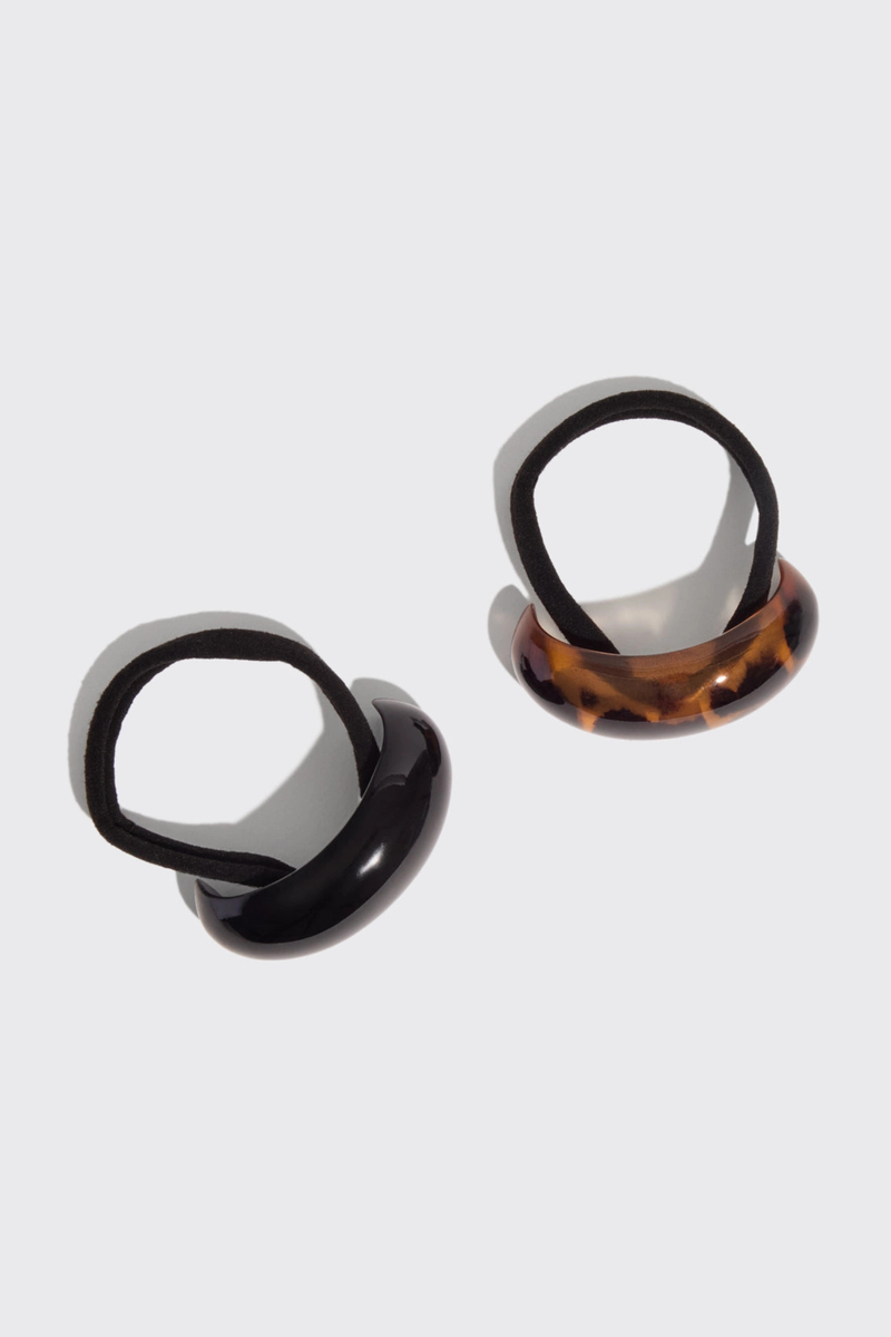 Medium Black + Tort Cloud Cuffs