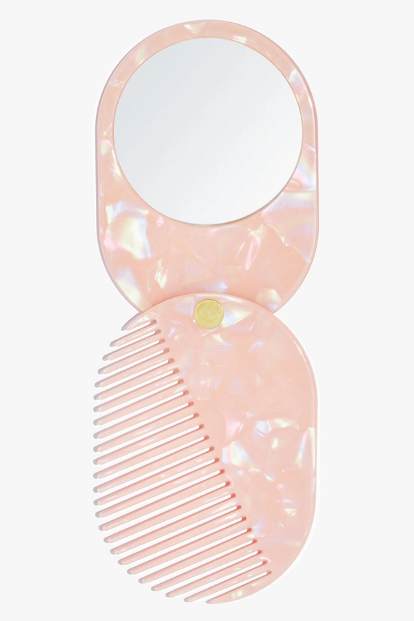 Rose Prism 2-in-1 Pocket Comb Mirror