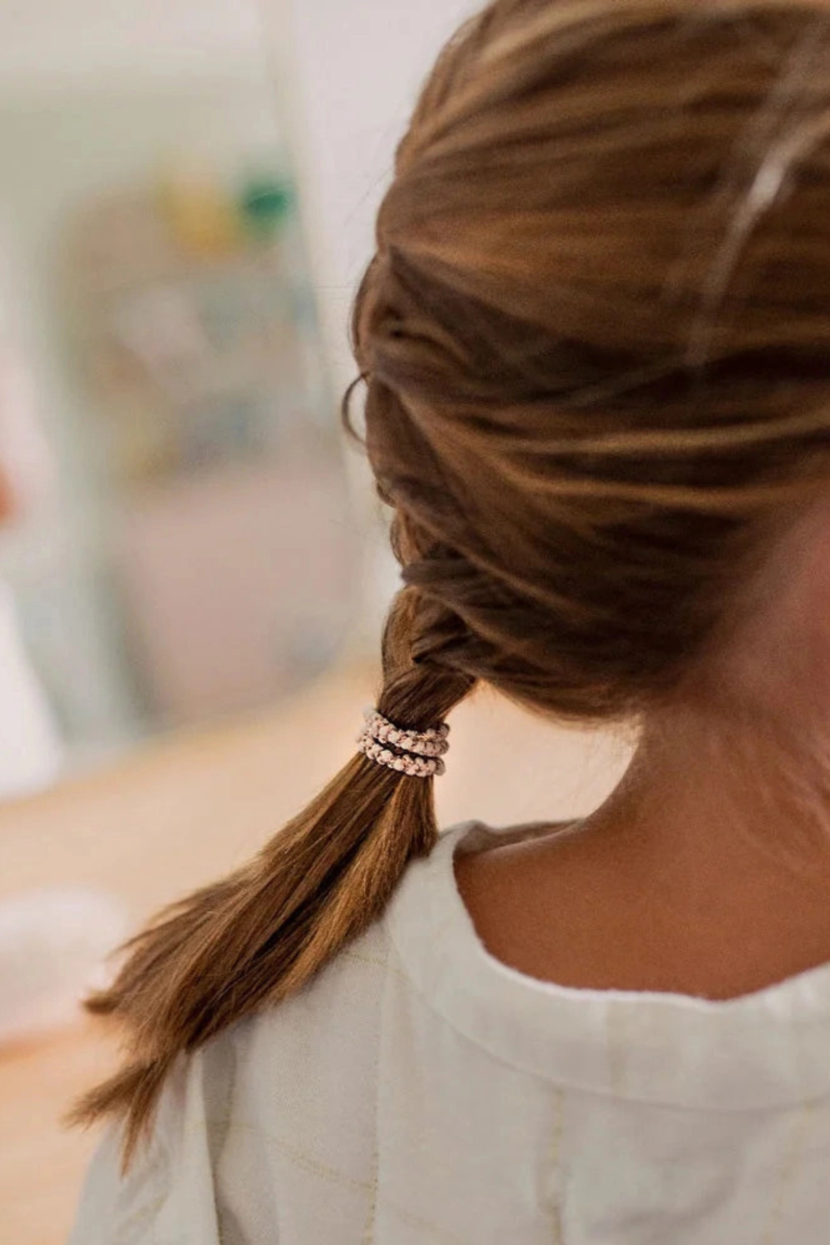 Pink Pastel Thin Hair Ties