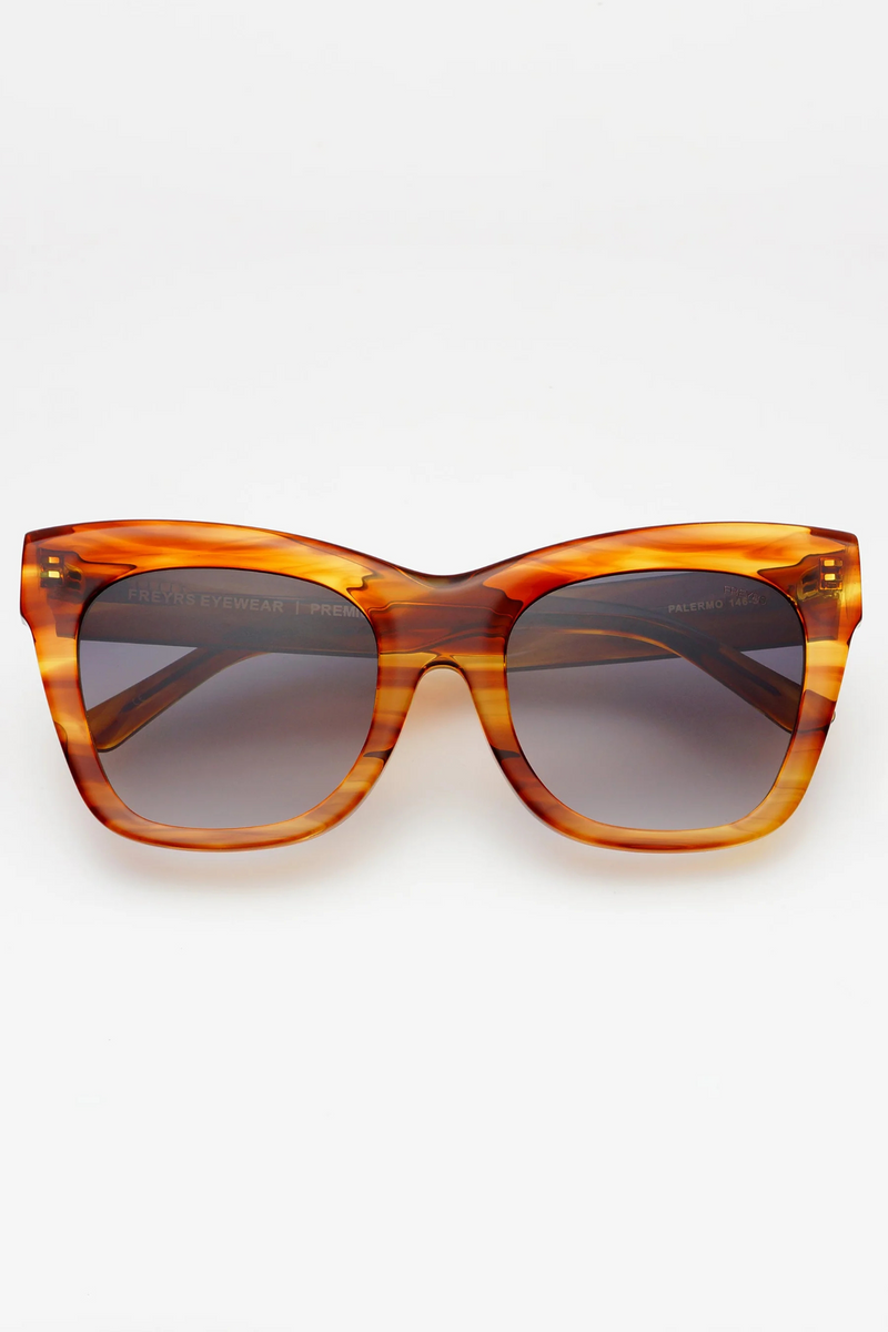 Palermo Brown Acetate Oversized Sunglasses