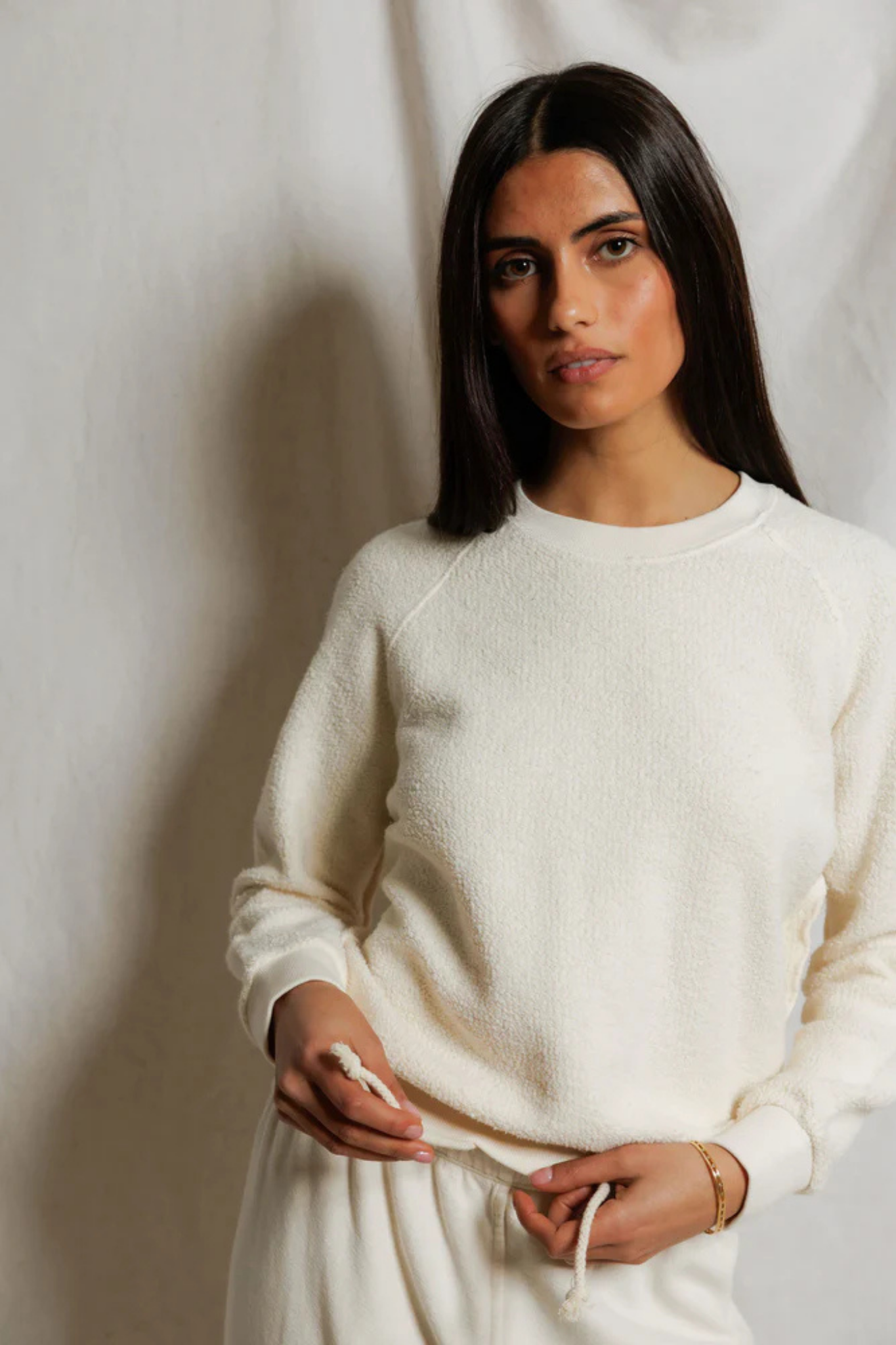 Ziggy Bright Ivory Inside Out Pullover