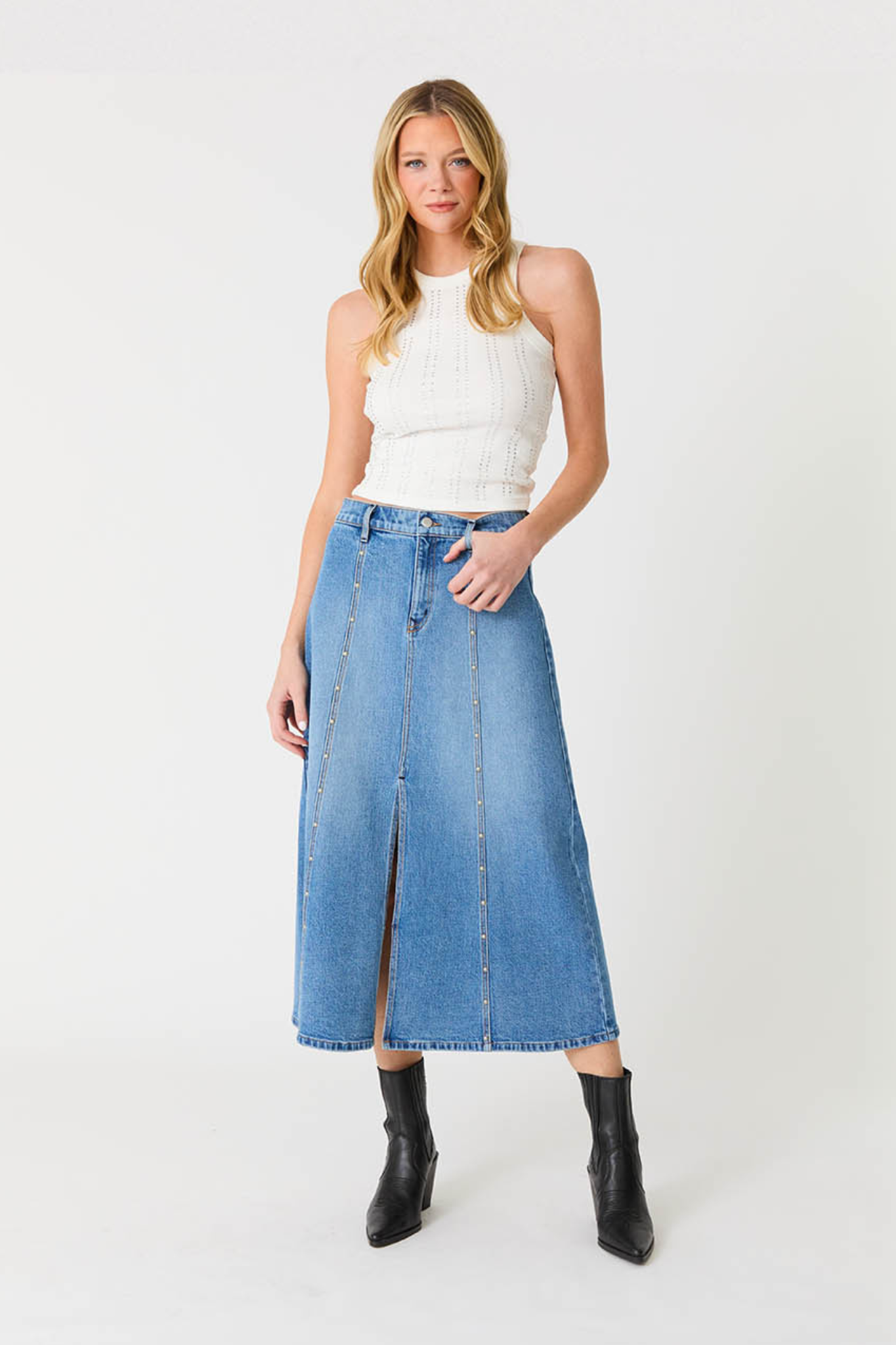 Parker Blue Moment Studded Skirt