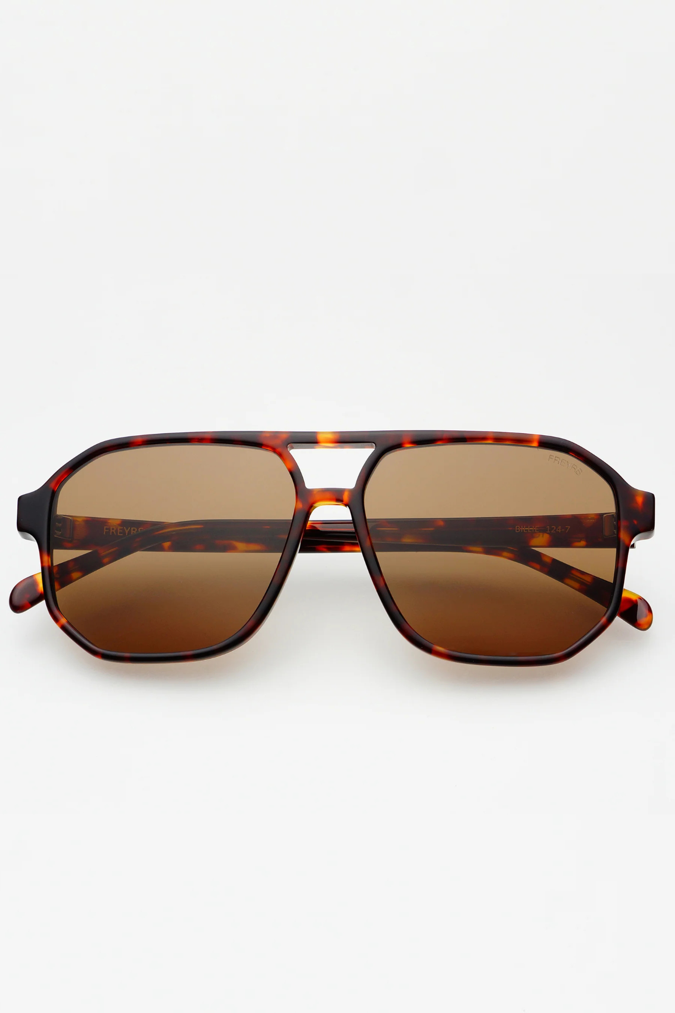 Billie Dark Tortoise Acetate Aviator Sunglasses