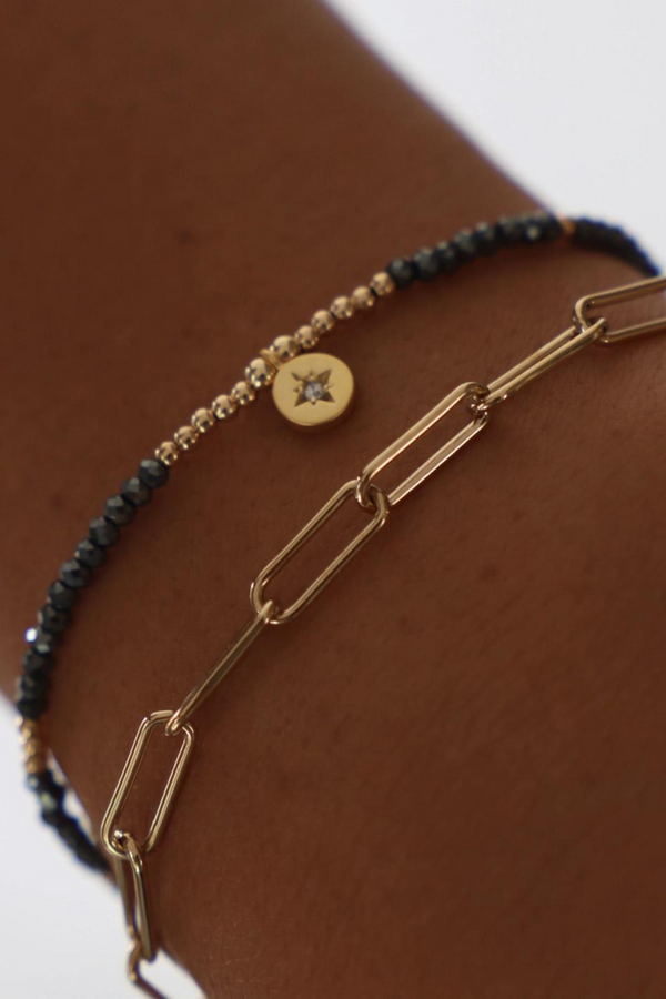 Beaded Star Medallion Bracelet