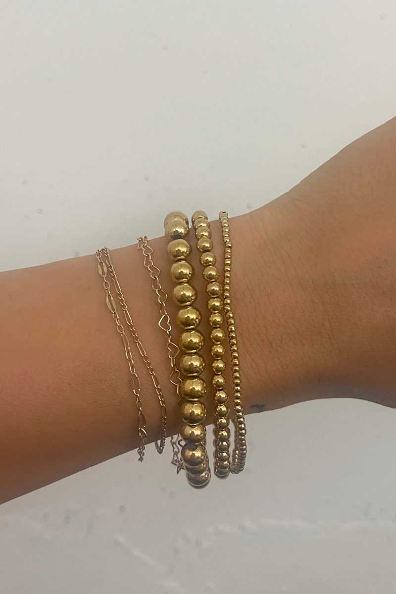 Medium Gold Ball Bracelet