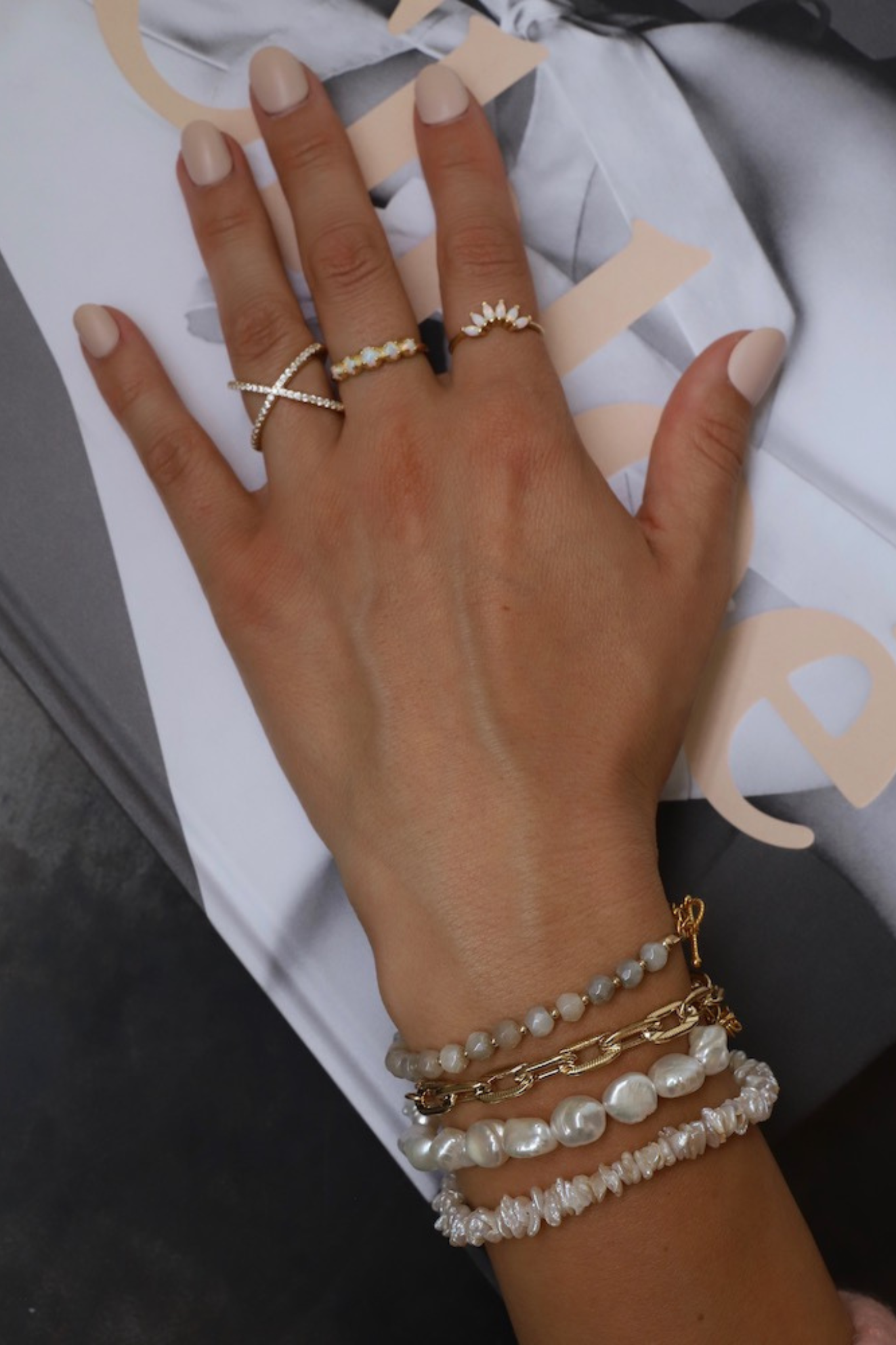 Keshi Nugget Pearl Bracelet