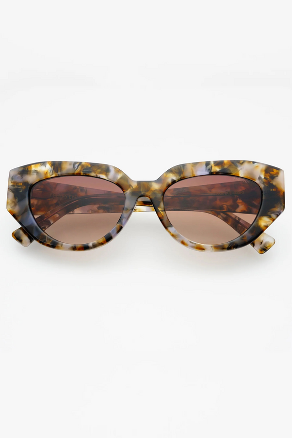 Frankie Brown Pearl Acetate Cat Eye Sunglasses