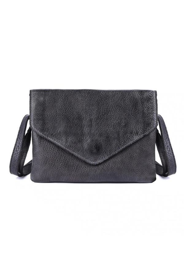Harbor Black Leather Crossbody Bag