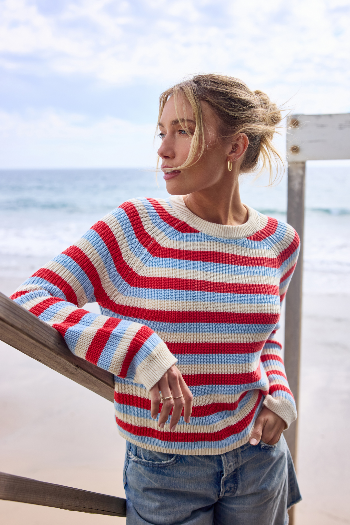Alexa Negroni Stripe Knit Pullover