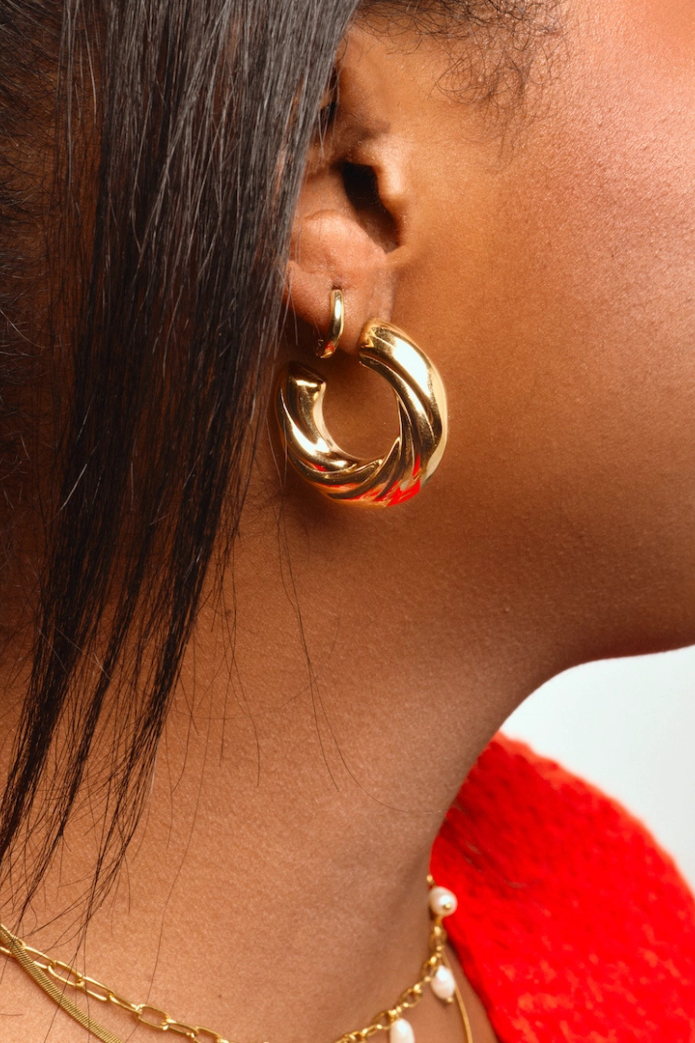 Chunky Twist Hoops