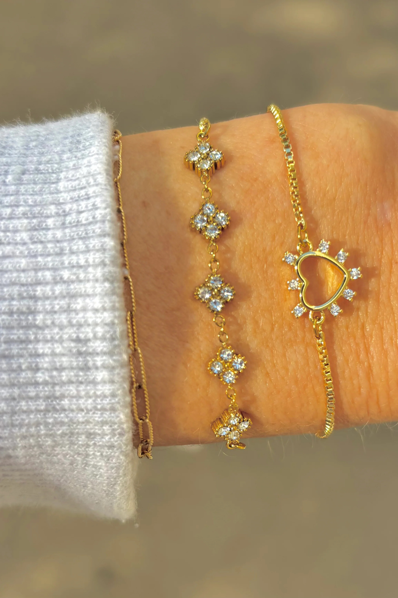 Jessica Crystal Slider Bracelet