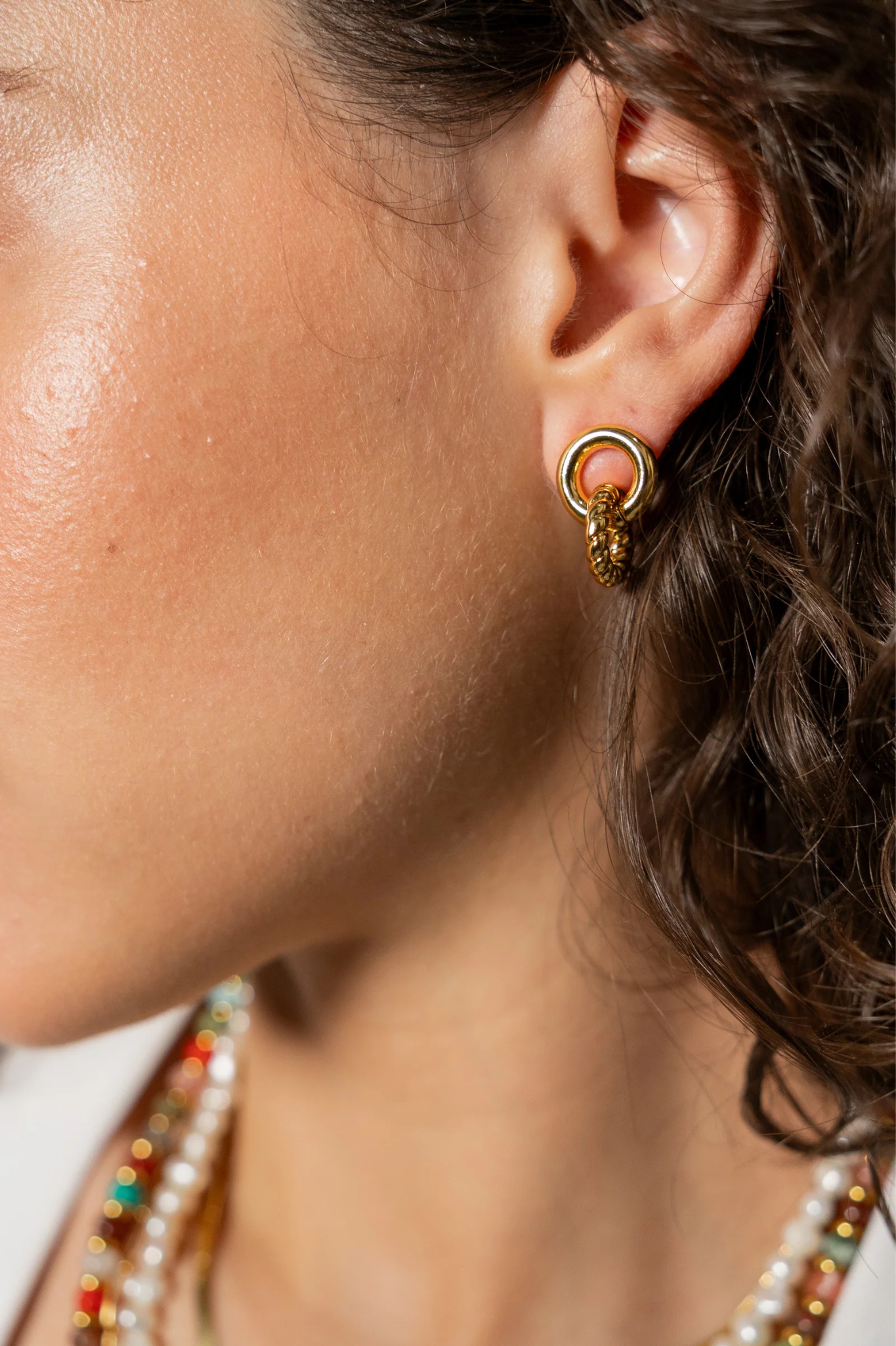 Gold Smooth and Twist Studs