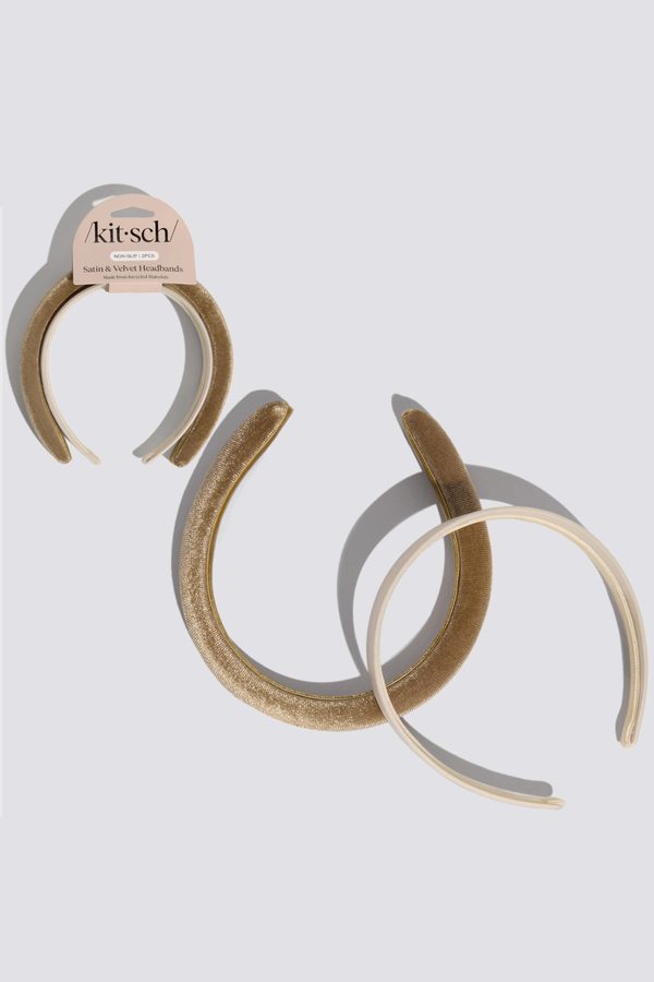 Cream and Camel Headbands