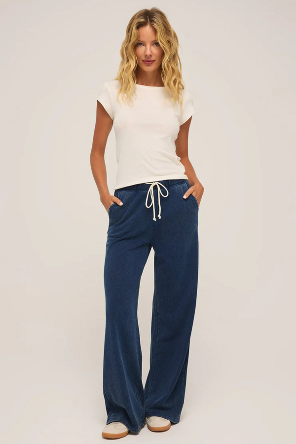 Hunter Indigo Denim Knit Pant