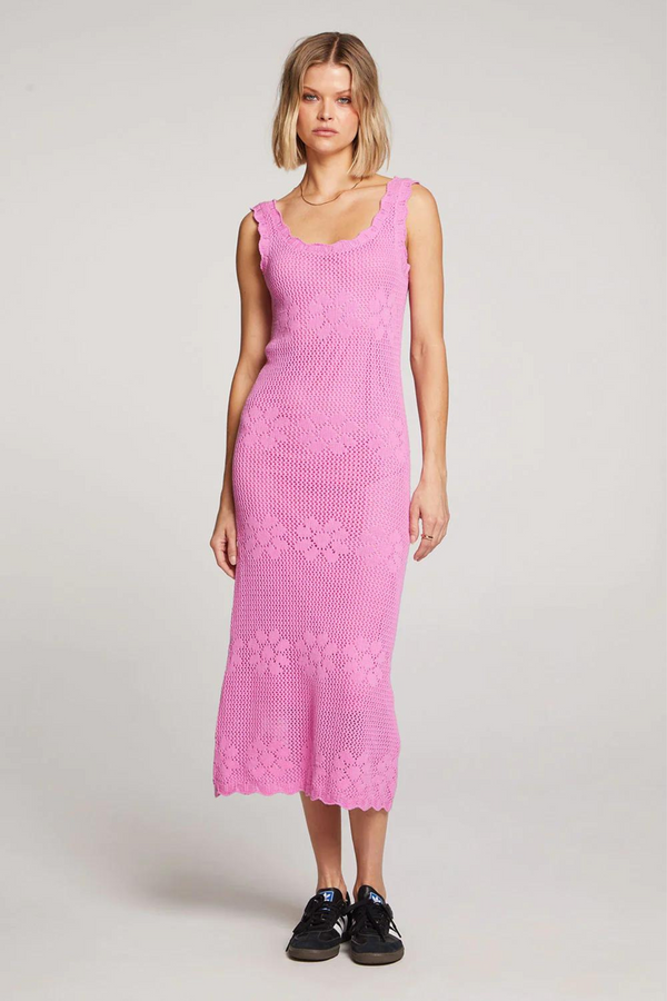 Ashley Prism Pink Midi Dress