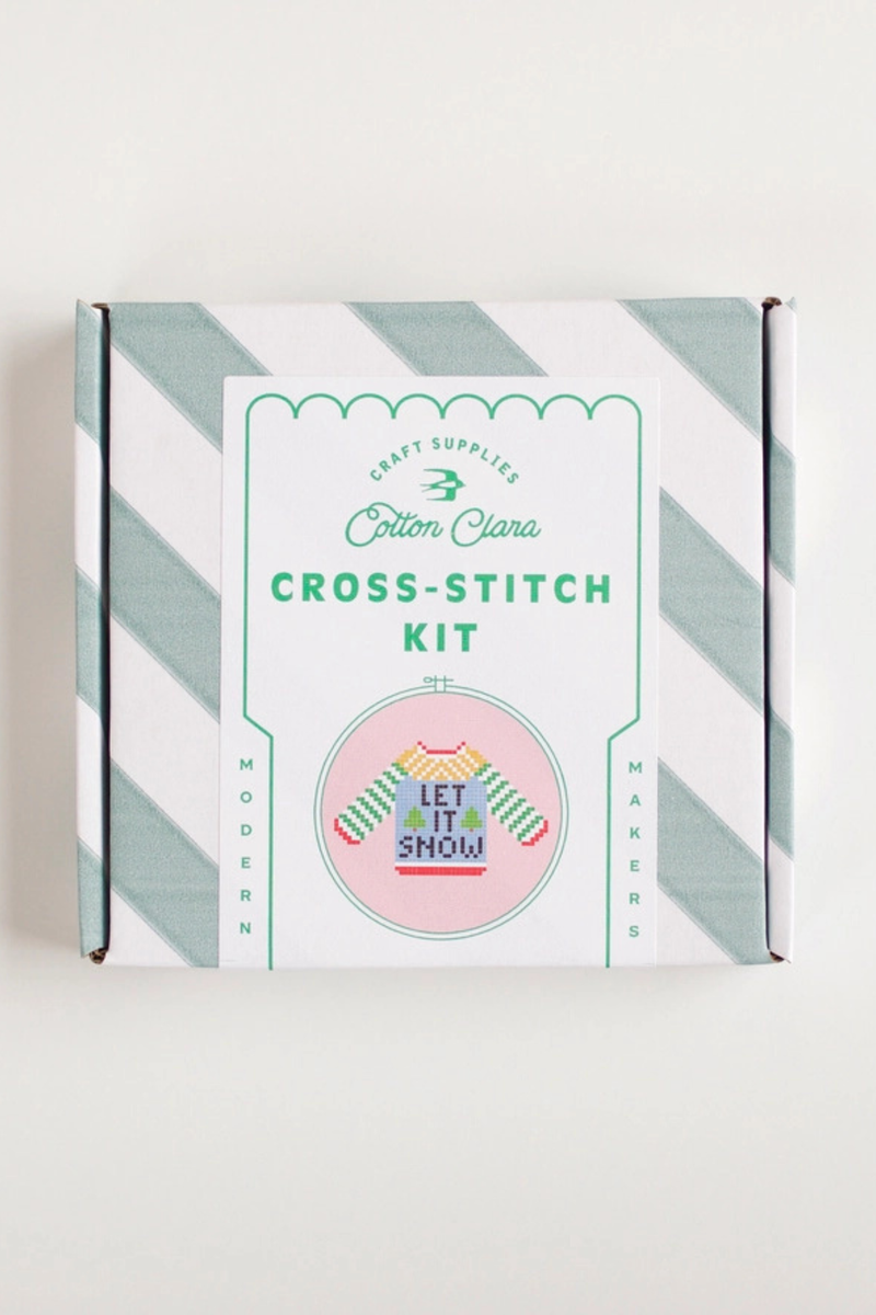Let It Snow Sweater Cross Stitch Kit