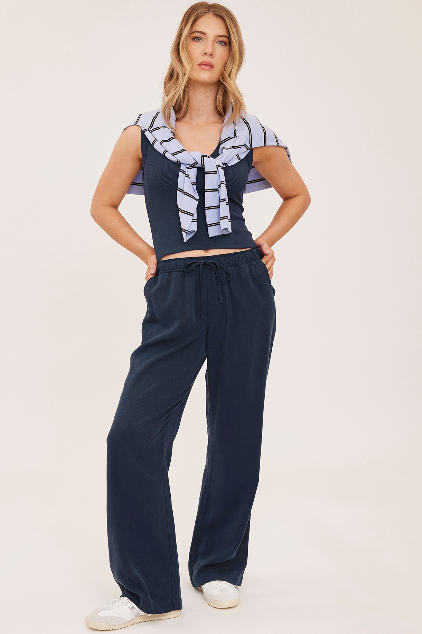 Gabriel Washed Navy Pant