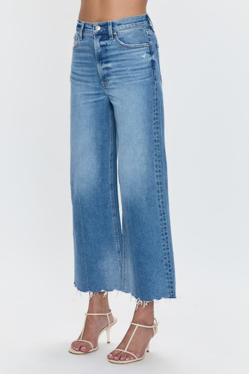 Lana Rhythm Vintage High Rise Wide Leg Crop
