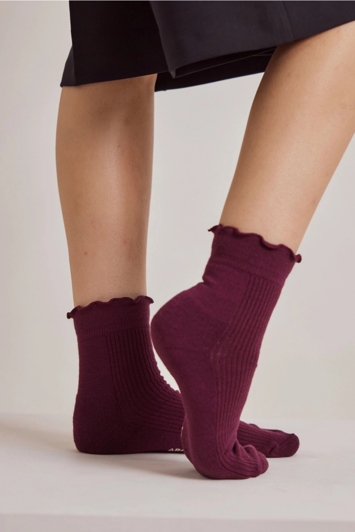Cherry Ruffle Socks
