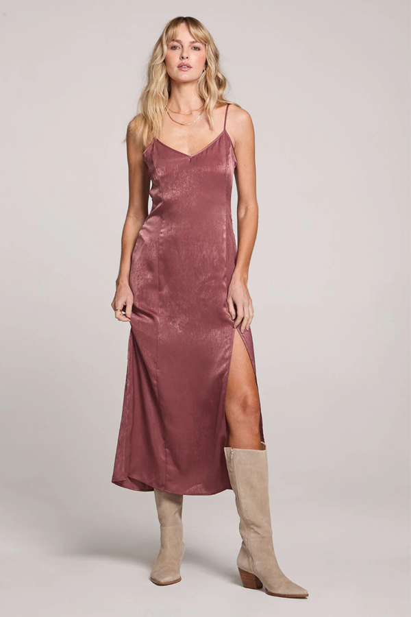 Isabella Sangria Midi Dress