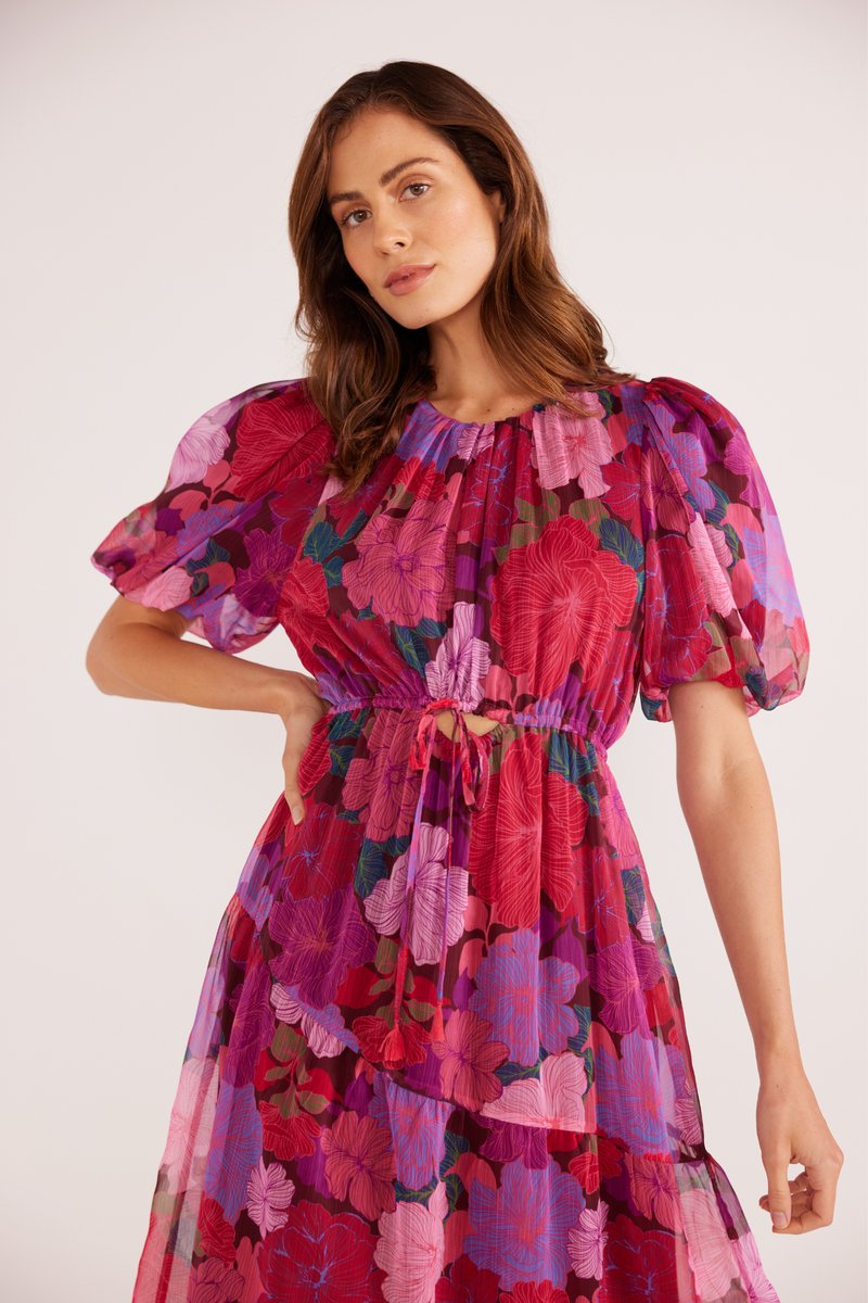 Lexie Floral Blooms Midi Dress