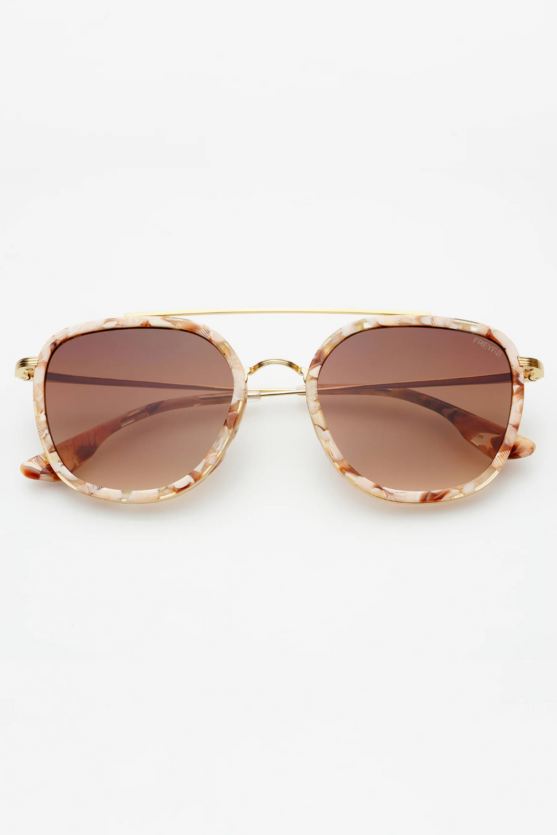 Weston Pink Pearl/Brown Acetate Sunglasses