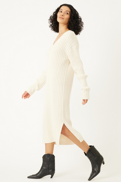 Madison Chalk Midi Sweater Dress