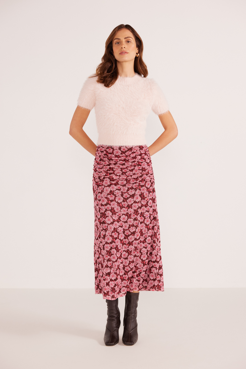 Dakota Carnation Ditsy Midi Skirt