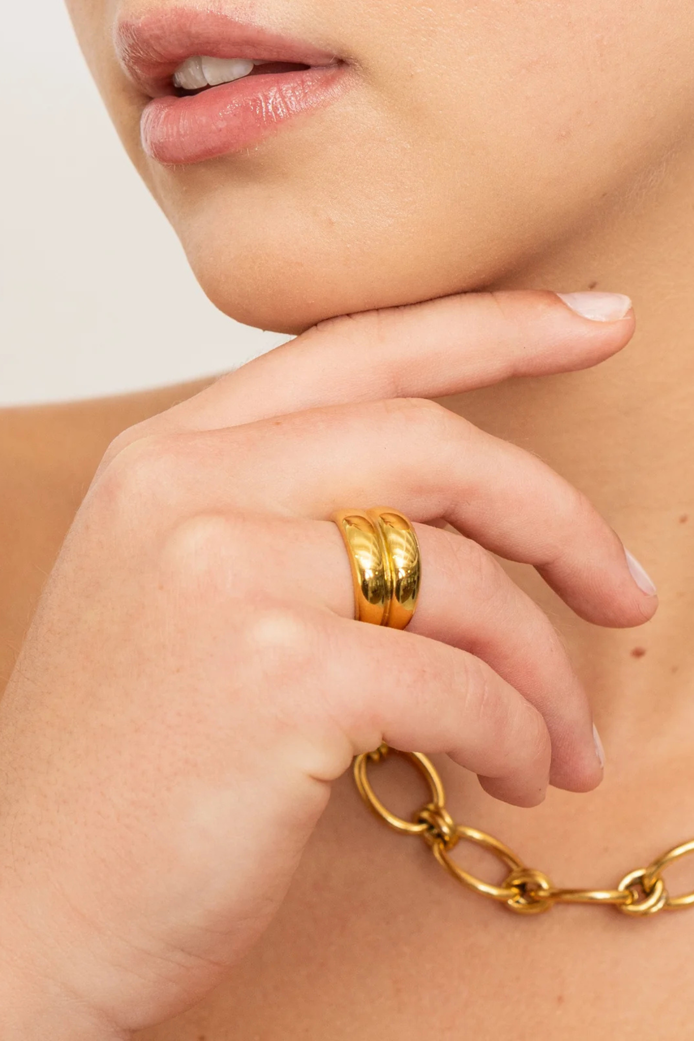 Gold Twin Ring