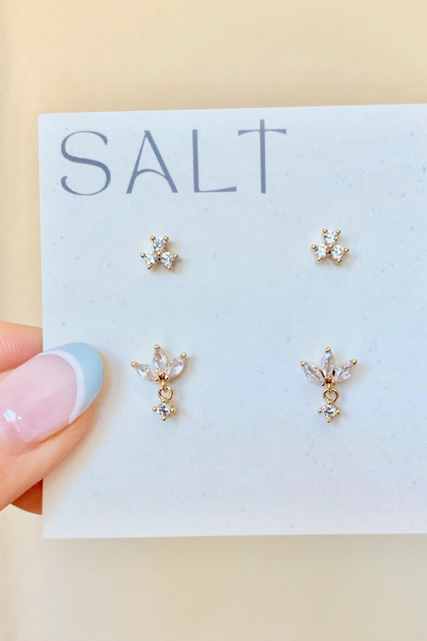 Dainty Crystal Stud Pack