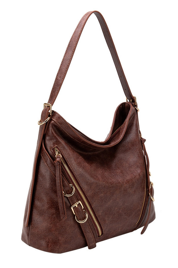 Sloane Burgundy Shoulder Bag