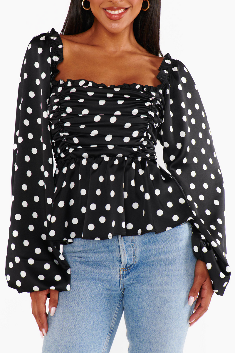 Atiana Polka Dot Top