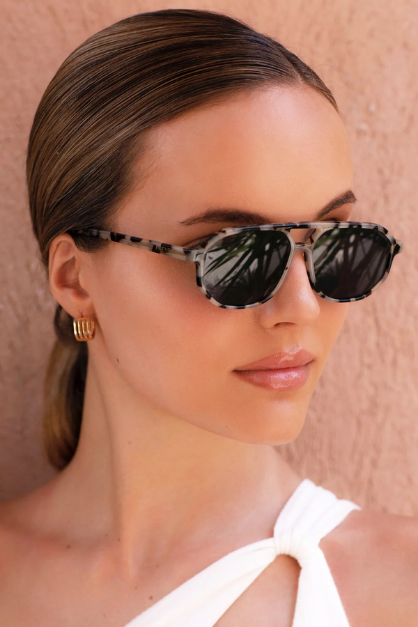 Fenix Gray Tortoise Acetate Aviator Sunglasses