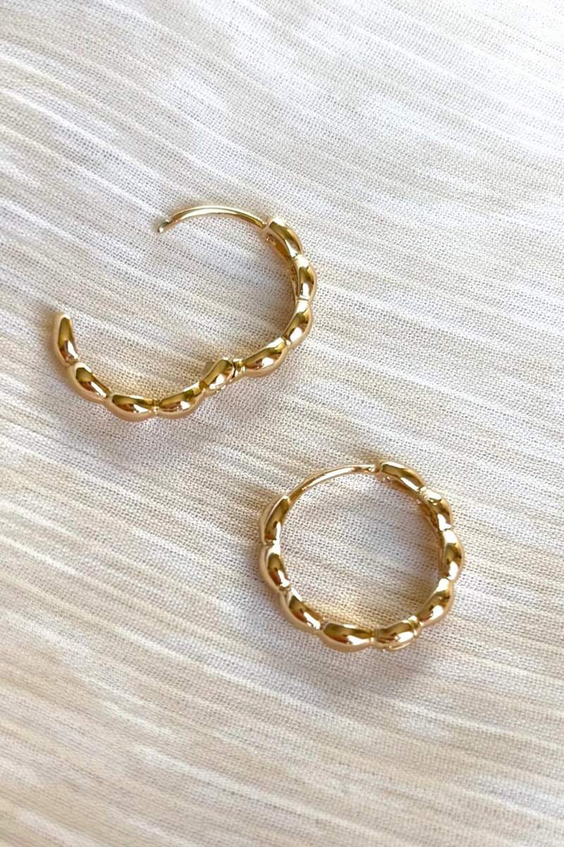 Wavy Hoop Earrings