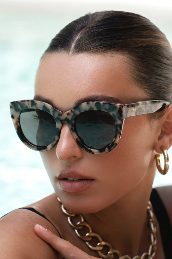 Charlotte Milky Tortoise Acetate Cat Eye Sunglasses